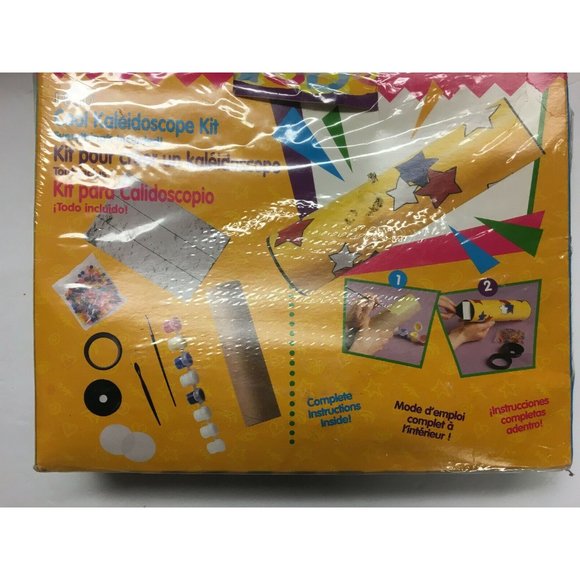 Plaid Kaleidoscope Kit, Paint, brush, sealer, parts 8yo ©1999 (TY186) - Picture 3 of 4